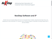 Tablet Screenshot of nexstep.com